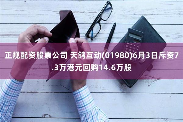 正规配资股票公司 天鸽互动(01980)6月3日斥资7.3万港元回购14.6万股